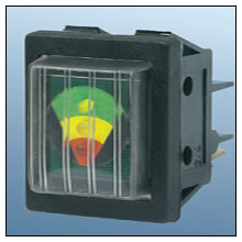 Battery indicator 12 volts Hole 22 x 30mm