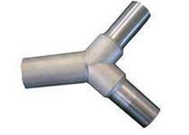 Stainless Steel Coated Y Bifurcation with Reduction